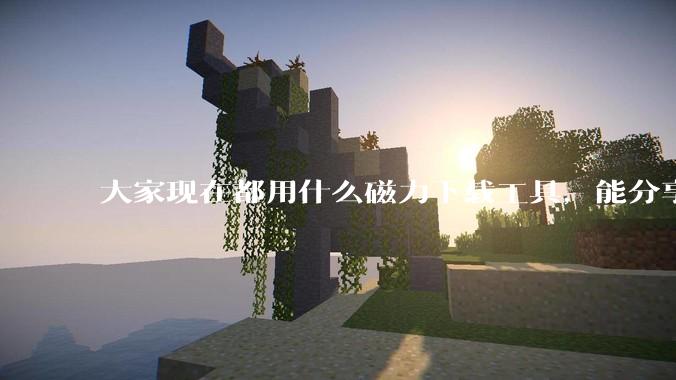 大家现在都用什么磁力下载工具，能分享一下吗?